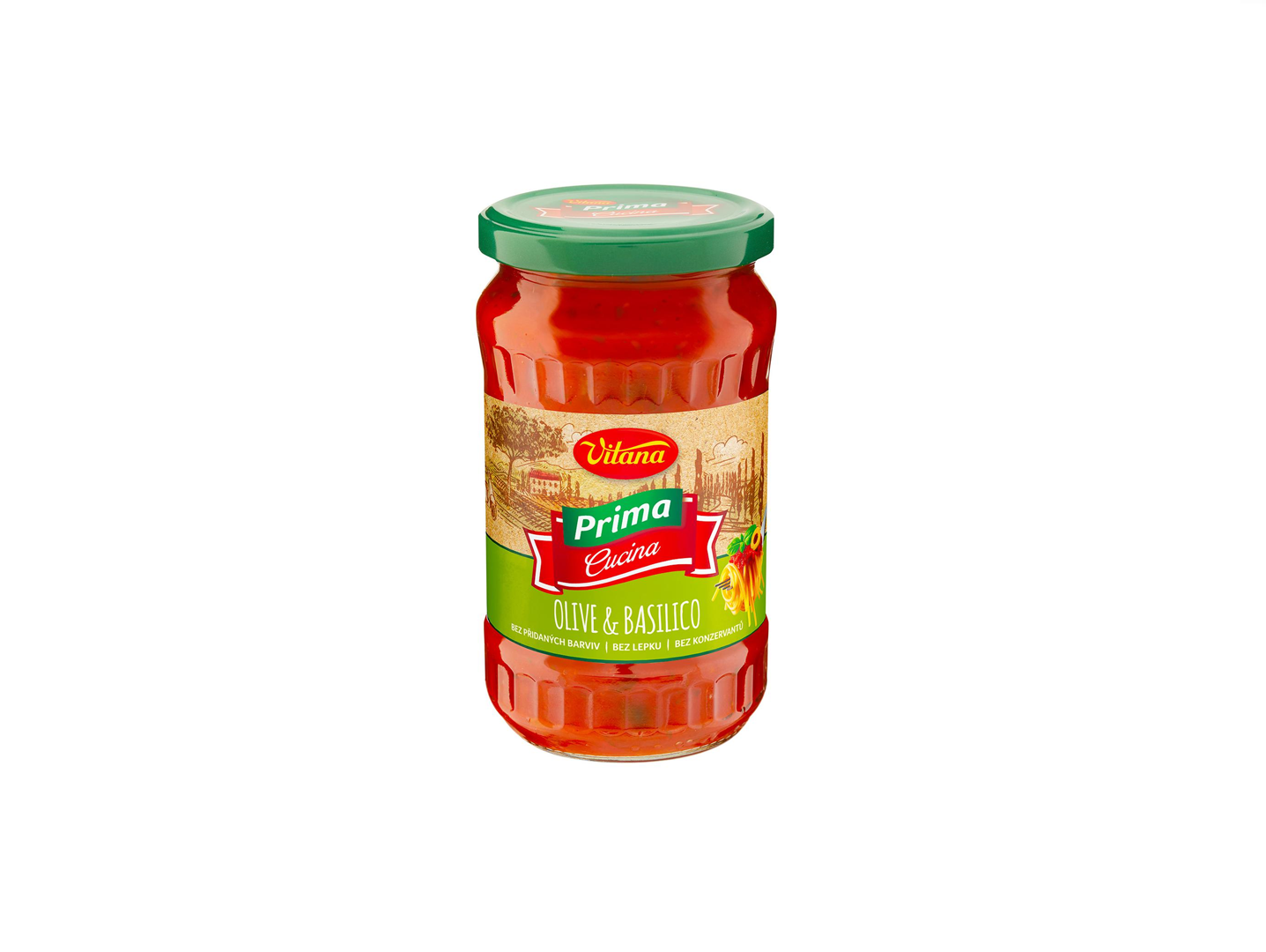 Sauce olive and basil TM “Vitana”, 350 ml