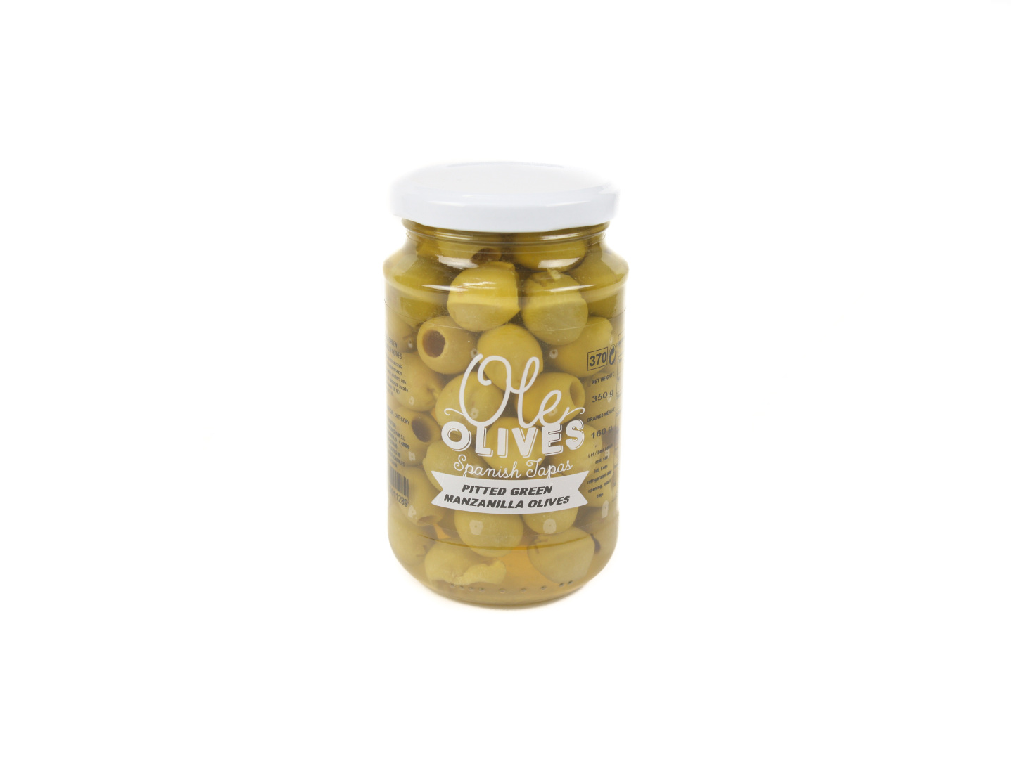 Оливки зелені Manzanilla без кісточки ,350г ТМ Don Gastronom