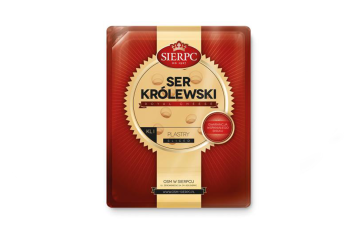Sliced cheese “Korolevsky” TM “Sierpc”