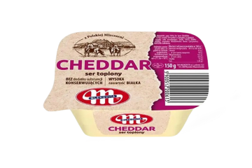 Processed cheddar cheese TM “Mlekovita”, 150 g