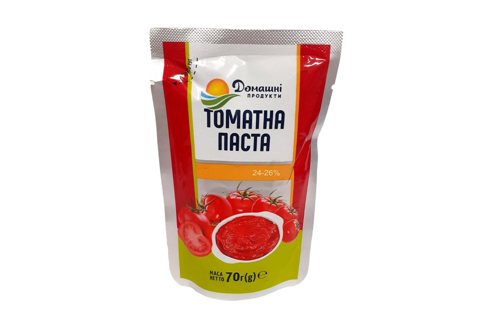 Tomato paste 24-26% TM “Domashni Produkty”, 70 g