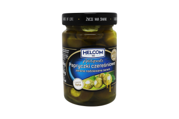 Перець чері зелений фарширований сиром фета ТМ “Helcom”, 260 г