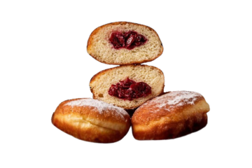 Пампух з вишнею, 6 шт