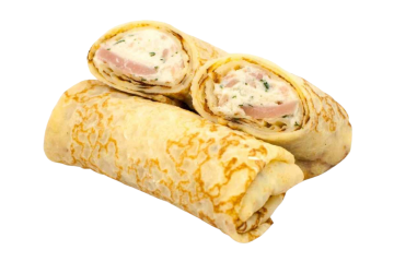 Млинець з шинкою та сиром