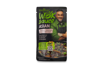 Соус WOK «Asian» з чорним перцем і соєвим соусом, ТМ “Приправка”, 140 г