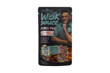 Соус WOK «Kung Pao» з сичуанським перцем і часником, ТМ “Приправка”, 140 г