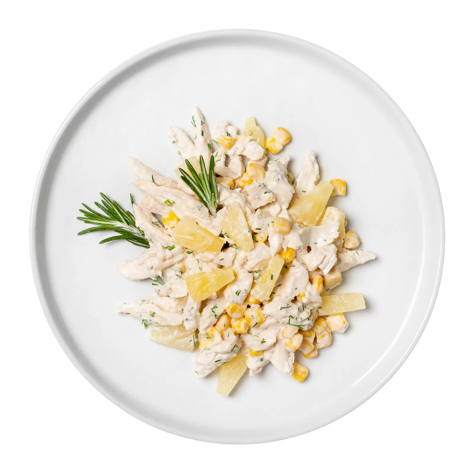 Салат з курячим філе та ананасом