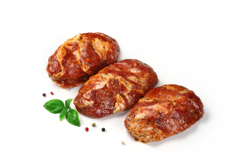 Шашлик зі свинячої шиї з часником