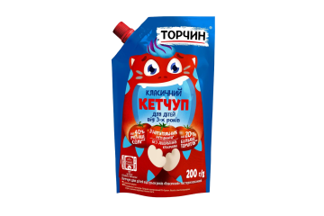 Кетчуп “Дитячий Класичний” ТМ “Торчин”, 200 г