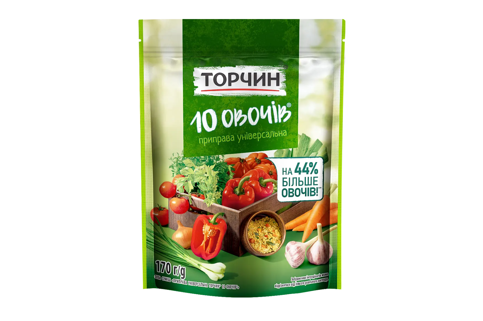 Приправа “Універсальна 10 овочів” ТМ “Торчин”, 170 г