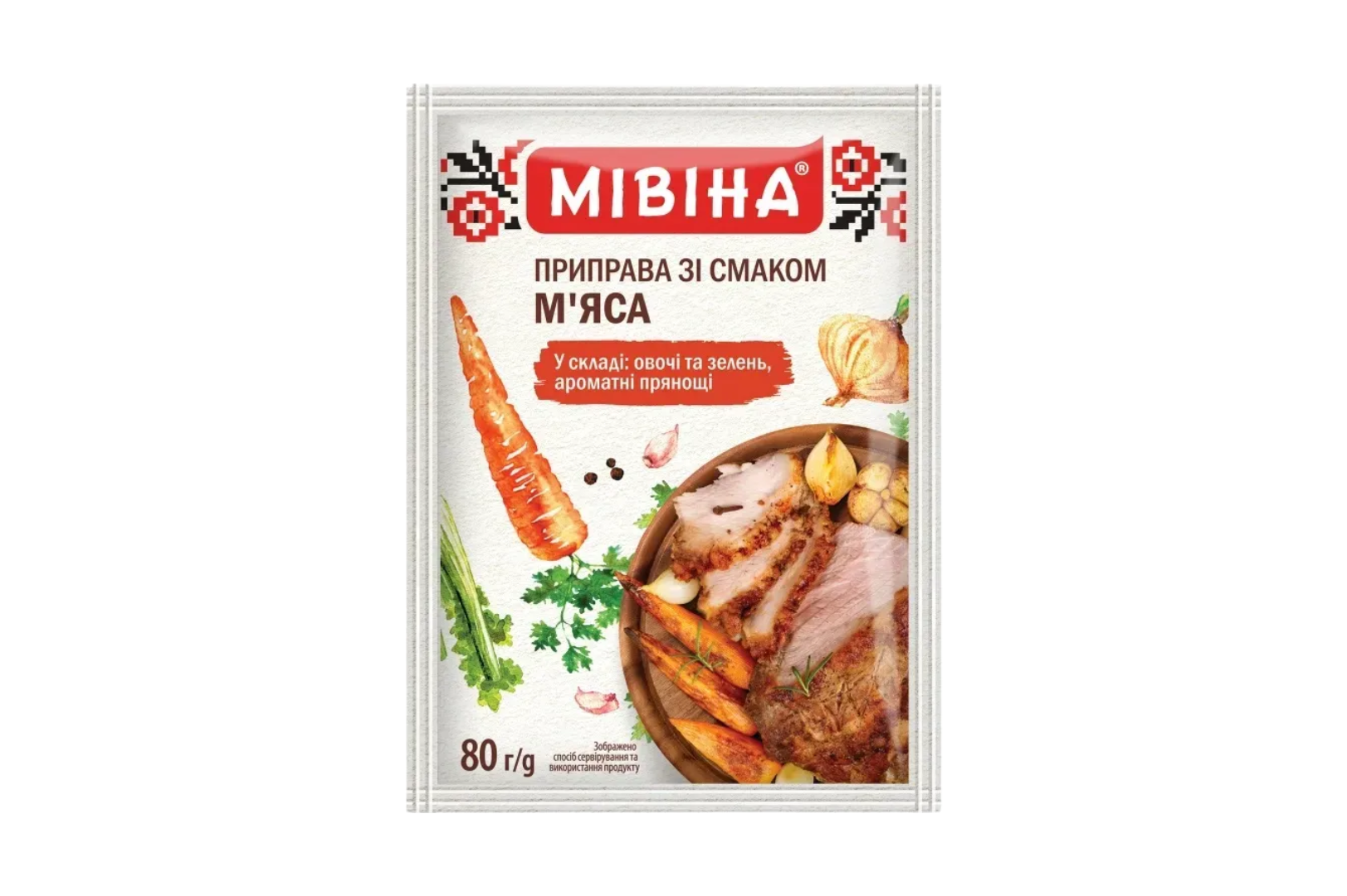 Приправа смакова “М’ясна” ТМ “Мівіна”, 80 г