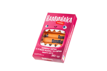 Сосиски варені з м’ясом індика та курки  ТМ “Наминака”  в/с, 350 г